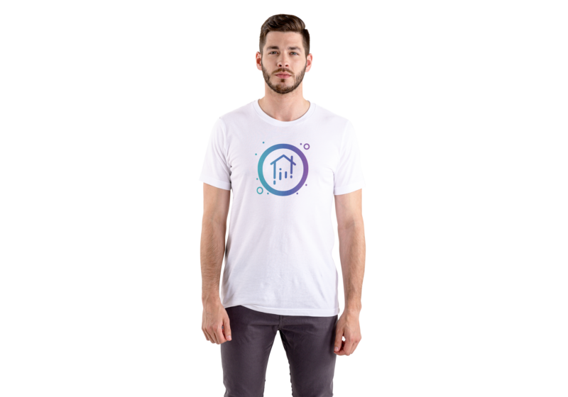 Basic Built By DAO T-Shirt with Full Color Icon Logo - Image 2